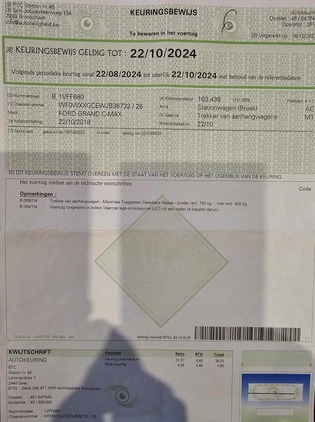 Ford Grand C-MAX cena 44900 przebieg: 173133, rok produkcji 2018 z Wołczyn małe 704
